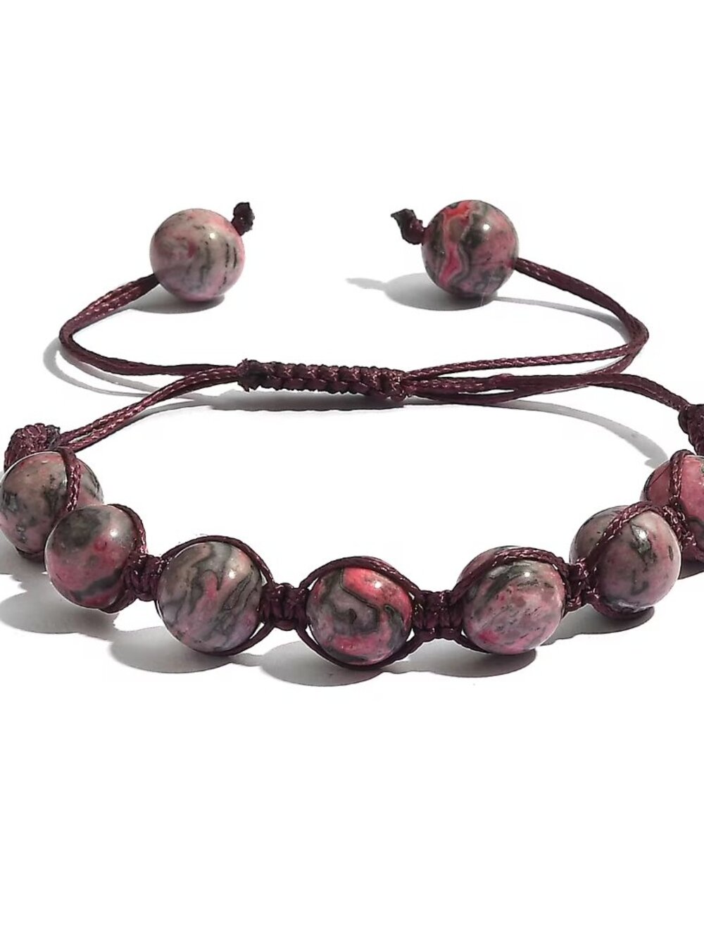 NEW Red Jasper 75 ctw Shamballa Adjustable Bracelet